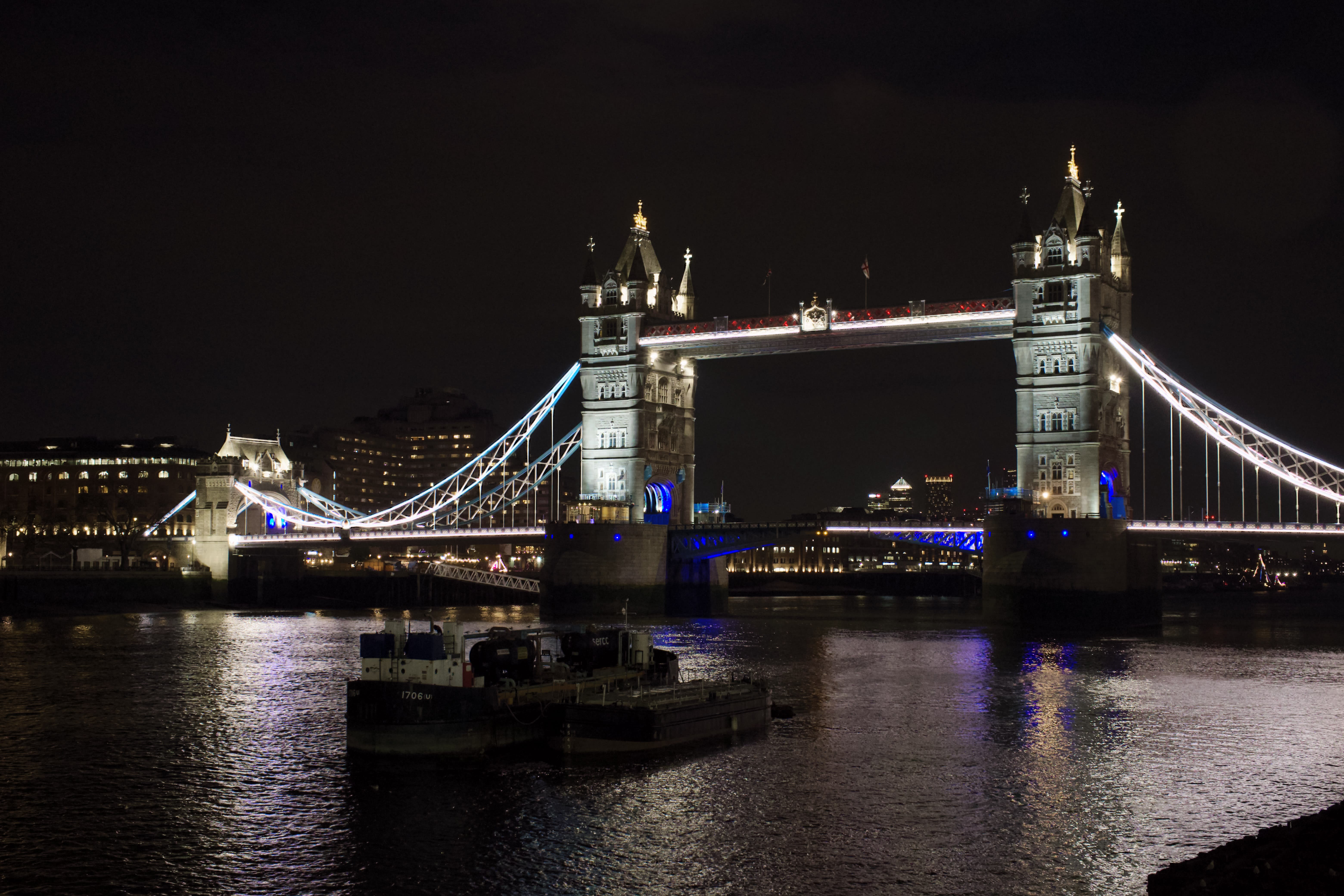 Tower Bridge during Christmas