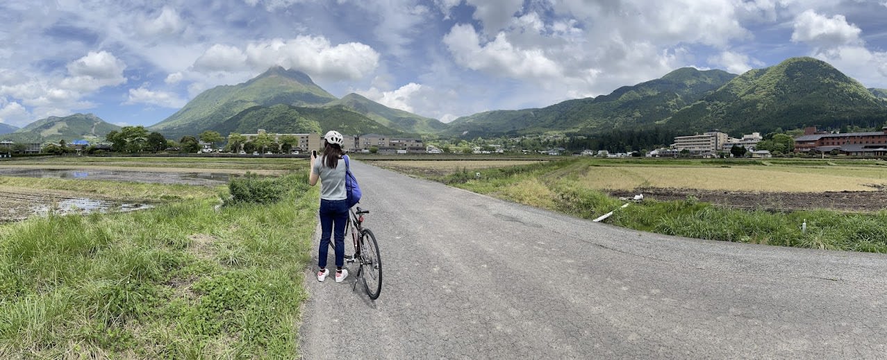 Cycling in Yufuin, Oita, 2024