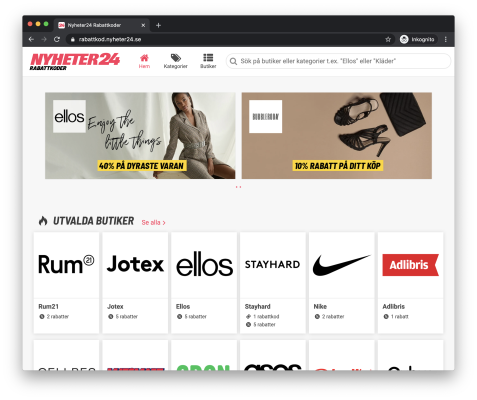 Nyheter 24 star page further down
