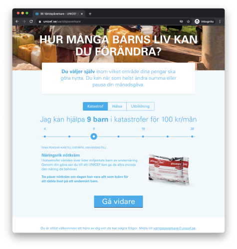 UNICEF VÀrldspÄverkare screenshot