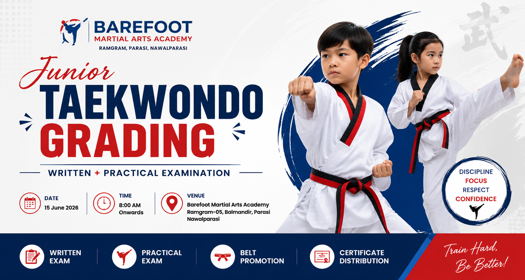 Junior Taekwondo Grading