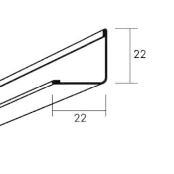 Connect Utvendig hjørne, Vegglist, 21mm pk á 100 stk