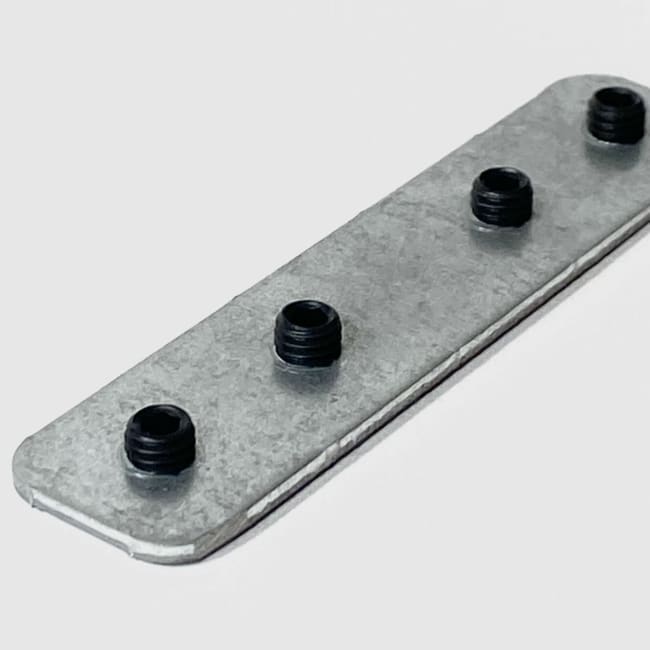 Skjøtebrakett, Delt skinne, Rett, til MV-Panorama Alu