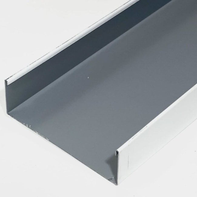 Rammeprofil, uten lepper, 127 mm, 3000mm L=3000mm