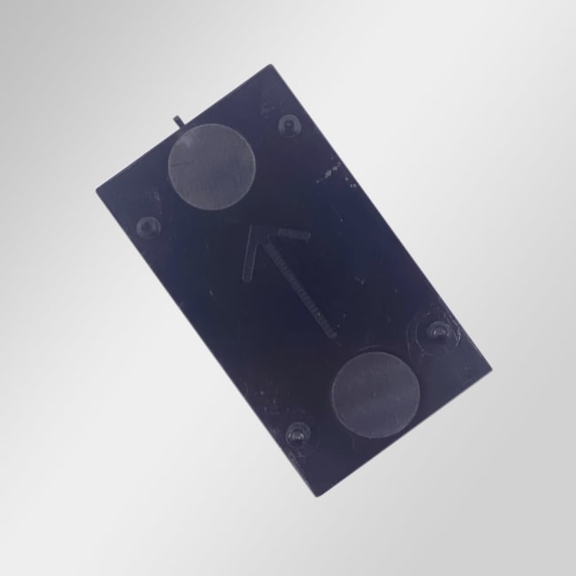 Endelokk, Plast, Sort, til MV-Panorama Alu, 52x30mm Til topprofil