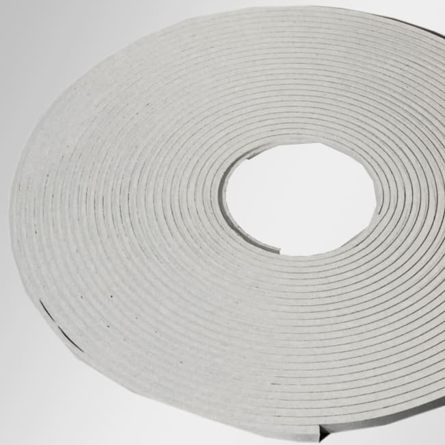 Tettelist, Hvit, 4.5x8mm, til MV-Panorama Alu-profiler rull á 15m