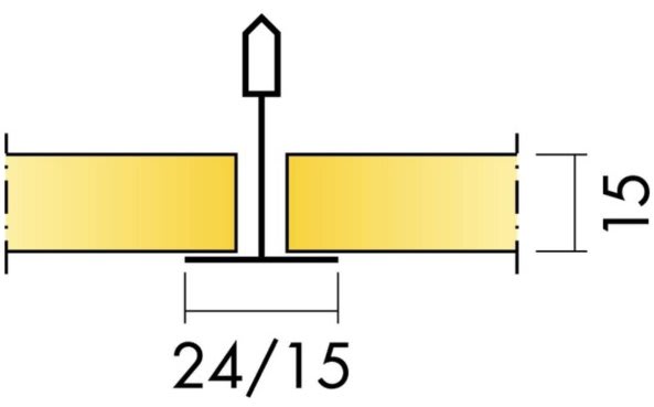 Glava Gedina A-kant, 1200x600x15