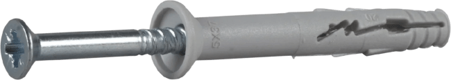 Spikerplugg, blankforsinket, senk, 5x37, 304801 pk á 200 stk