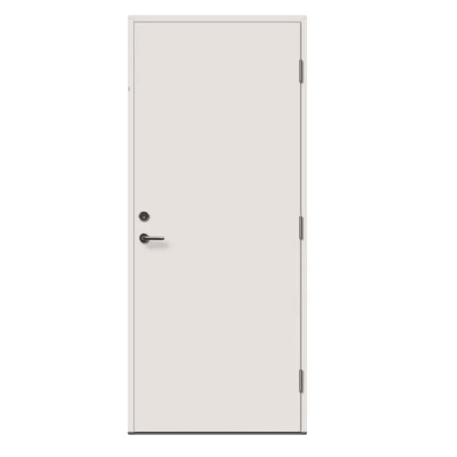 Dørblad Hvit (S0500-N) Rw38dB, 10/21M låskasse, hengsel 925x2040x40mm