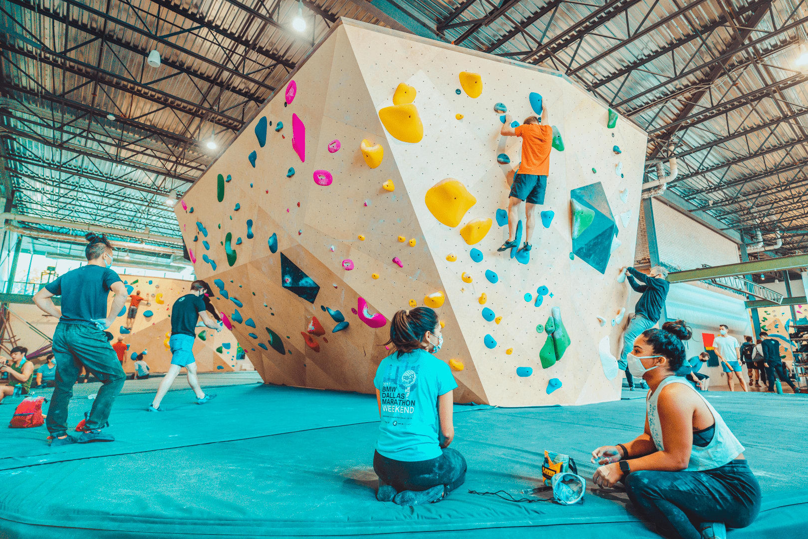 Climbing wall at Oso left side