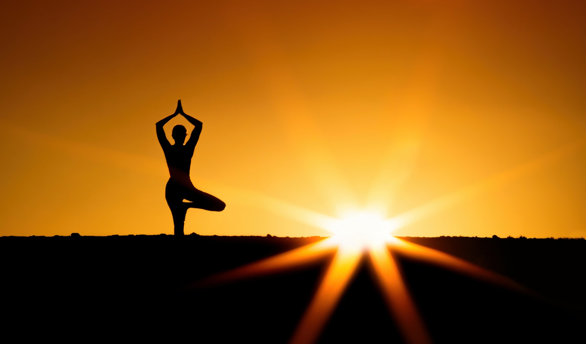 sunset yoga event