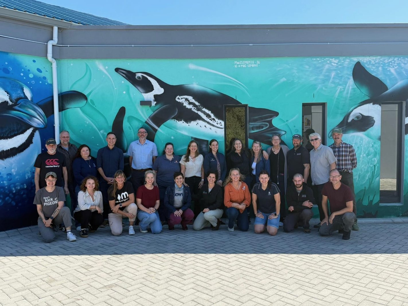 Members of the GOWRS team and partners at SANCCOB during the Effects of Oil on Wildlife Conference 2025