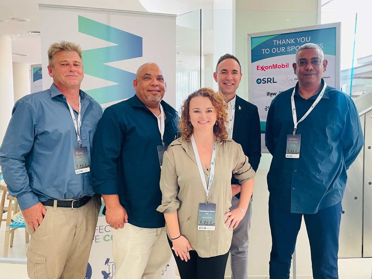 OSRL team members attending the Effects of Oil on Wildlife Conference 2025 in Cape Town
