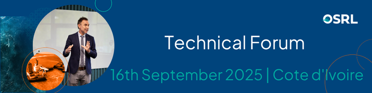 Côte d’Ivoire Technical Forum 2025 promotional banner with OSRL branding