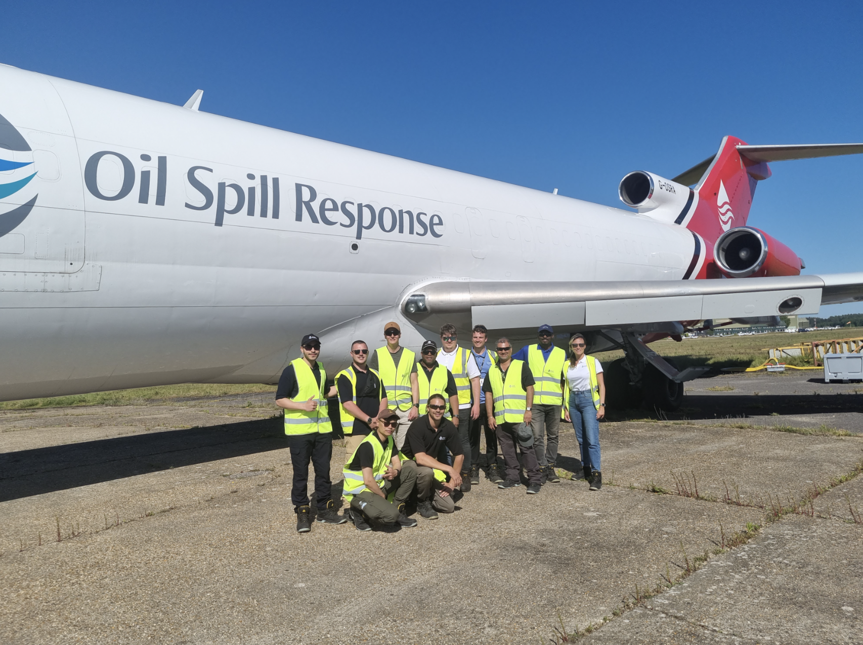 meeting the b727 at Bournemouth airport