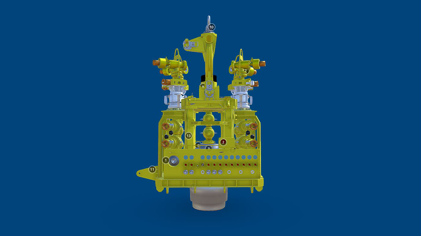 10 kpsi Capping Stack 3D Model | Subsea Well Control System