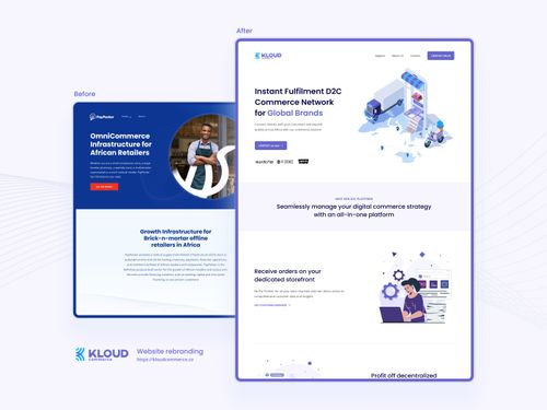kloud-commerce-rebranding-website