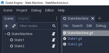 Godot State Machine - on key pressed roblox script