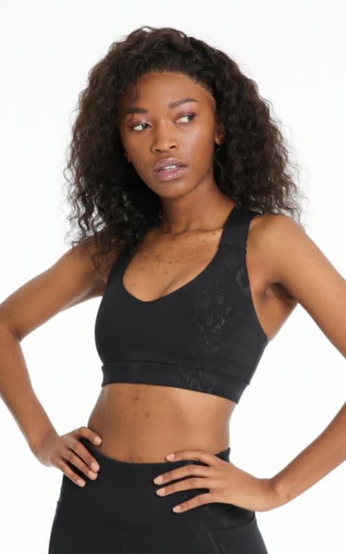 OTG Embossed Python Crop Top 