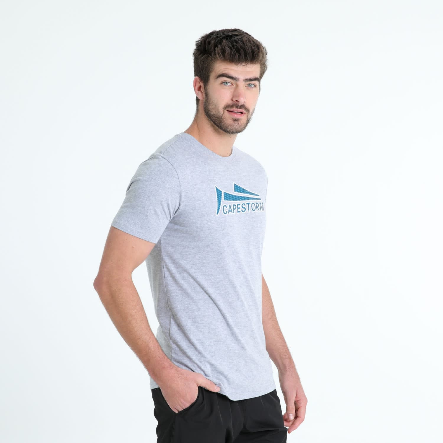 Capestorm Men's Textured Logo Tee - default