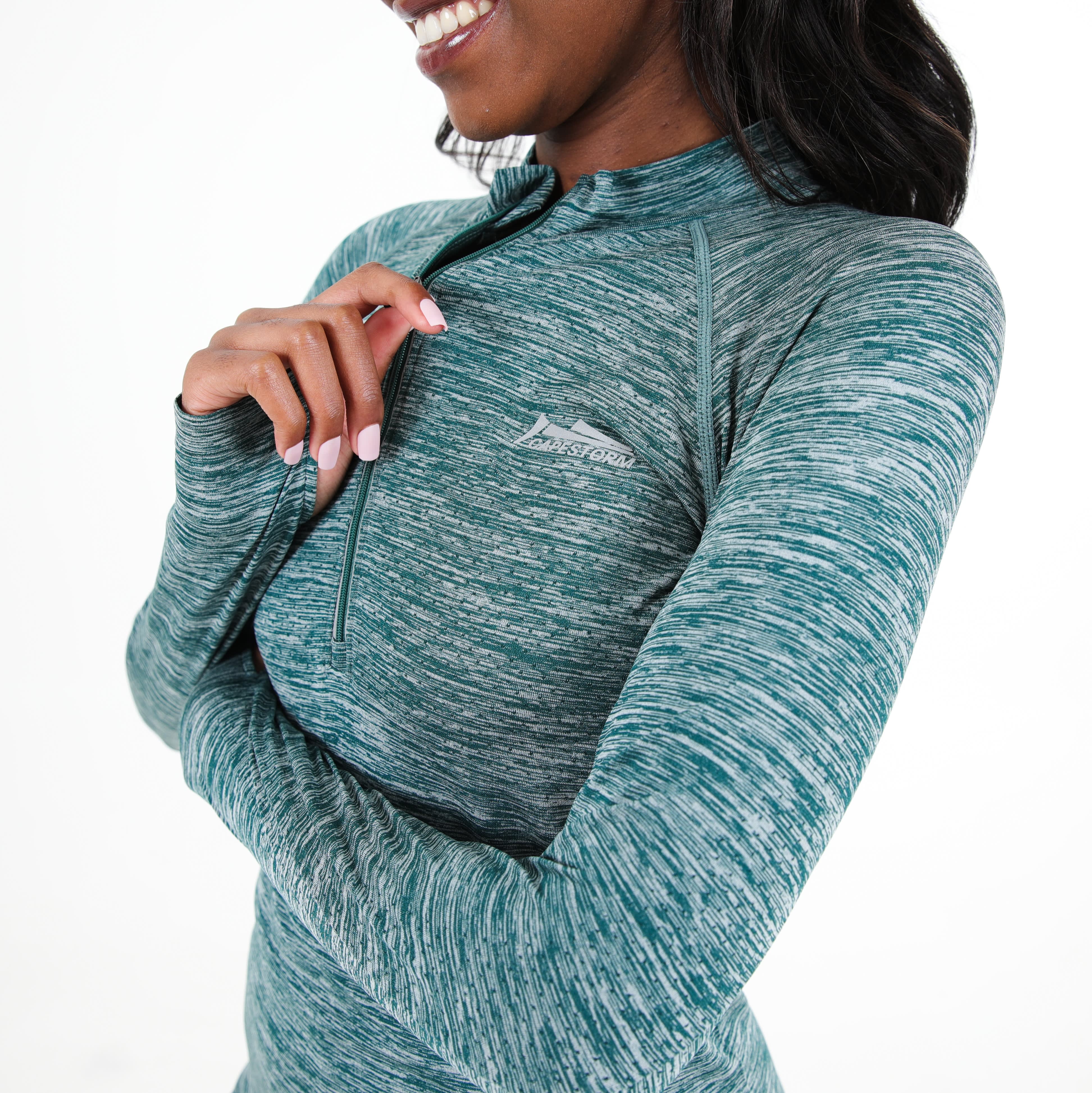 Capestorm Women's Pacer Run 1/4 Zip Run Long Sleeve Top - default