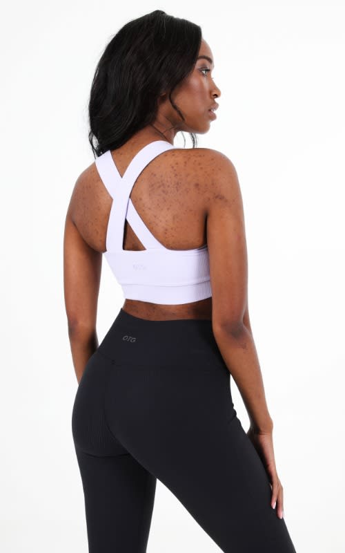 OTG Zeal Rib Ruched Crop Top - default