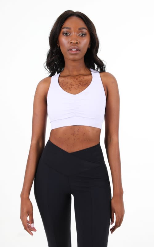 OTG Zeal Rib Ruched Crop Top - default