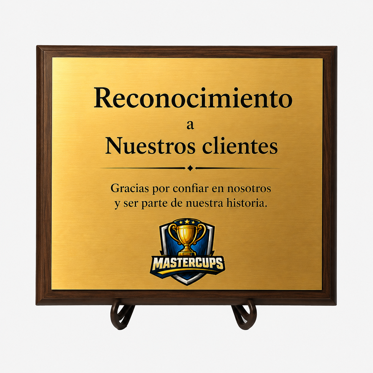 Placa de Aluminio Modelo Oro