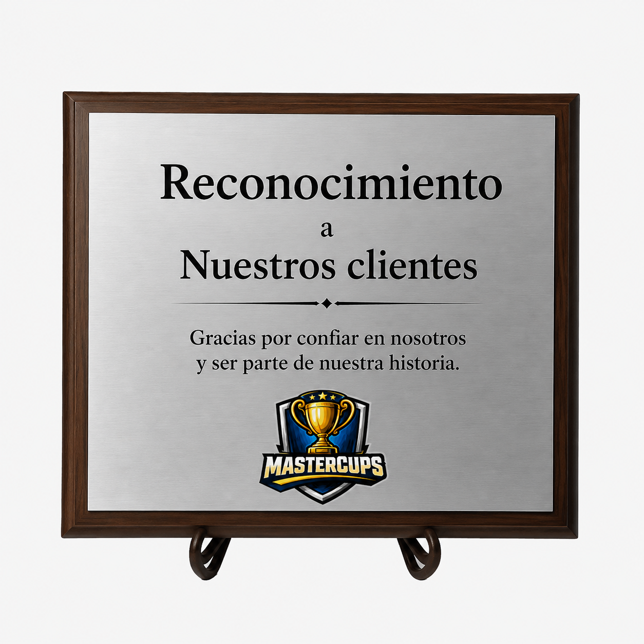 Placa de Aluminio Modelo Plata