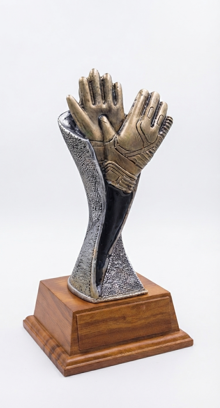 Trofeo Guantes Pedestal