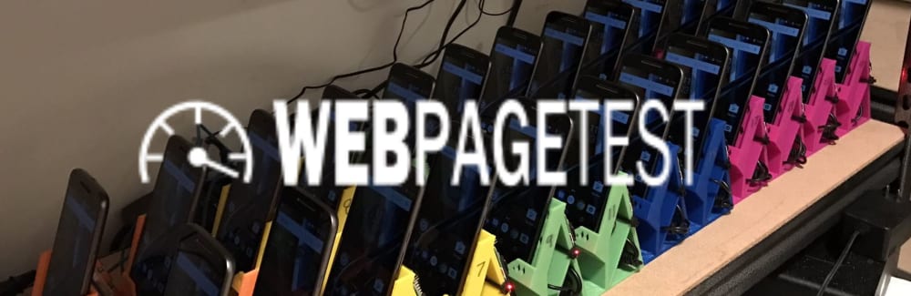 One small shelf of Pat Meenan's epic WebPageTest device lab