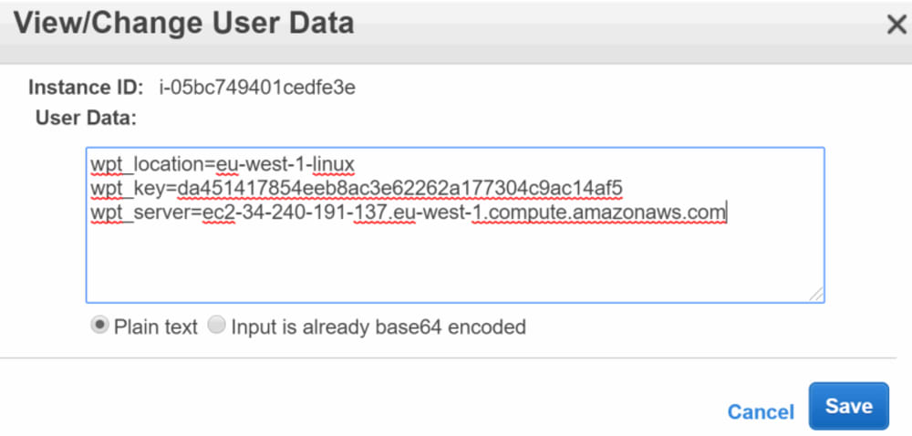 wptagent user data