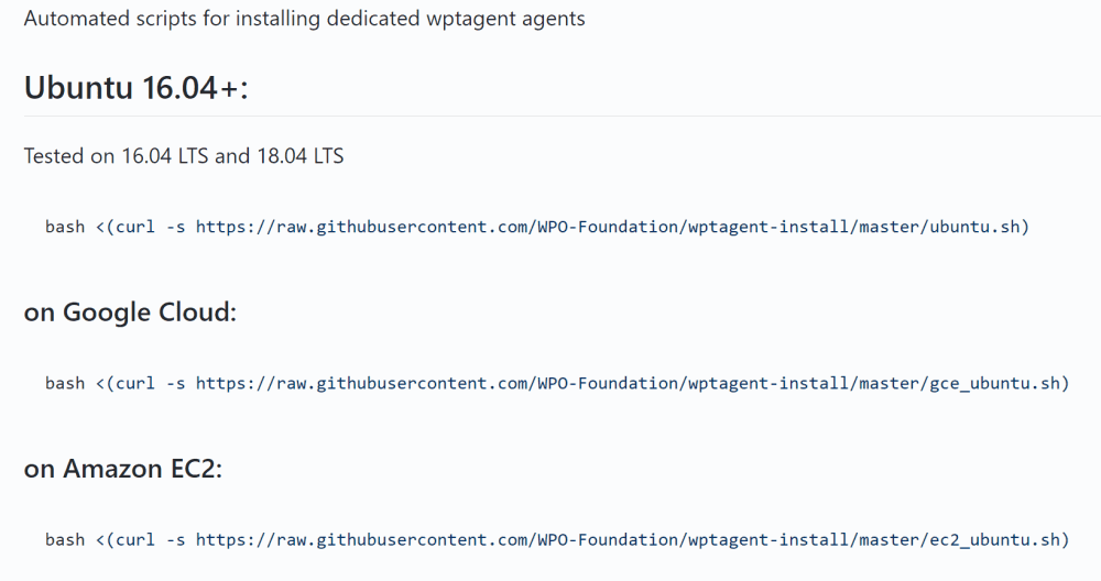wptagent-install readme