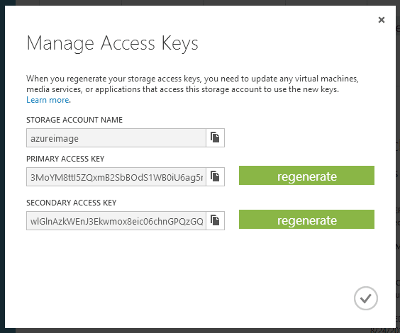 Retrieve Access Keys