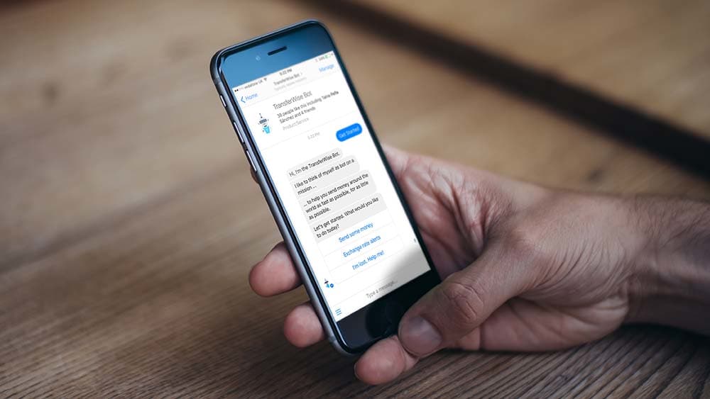 Transferwise Facebook Messenger