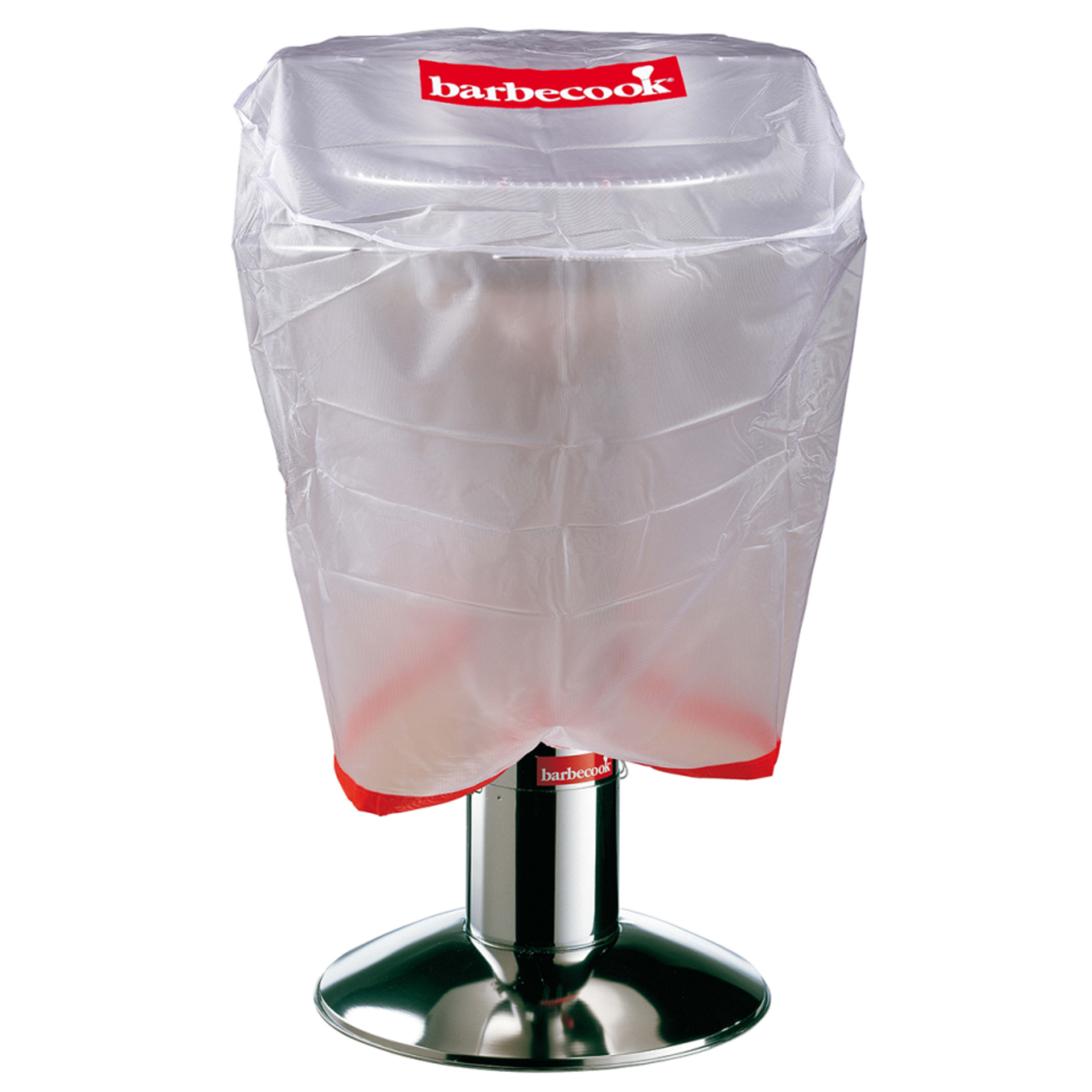 Charcoal barbecue transparent cover