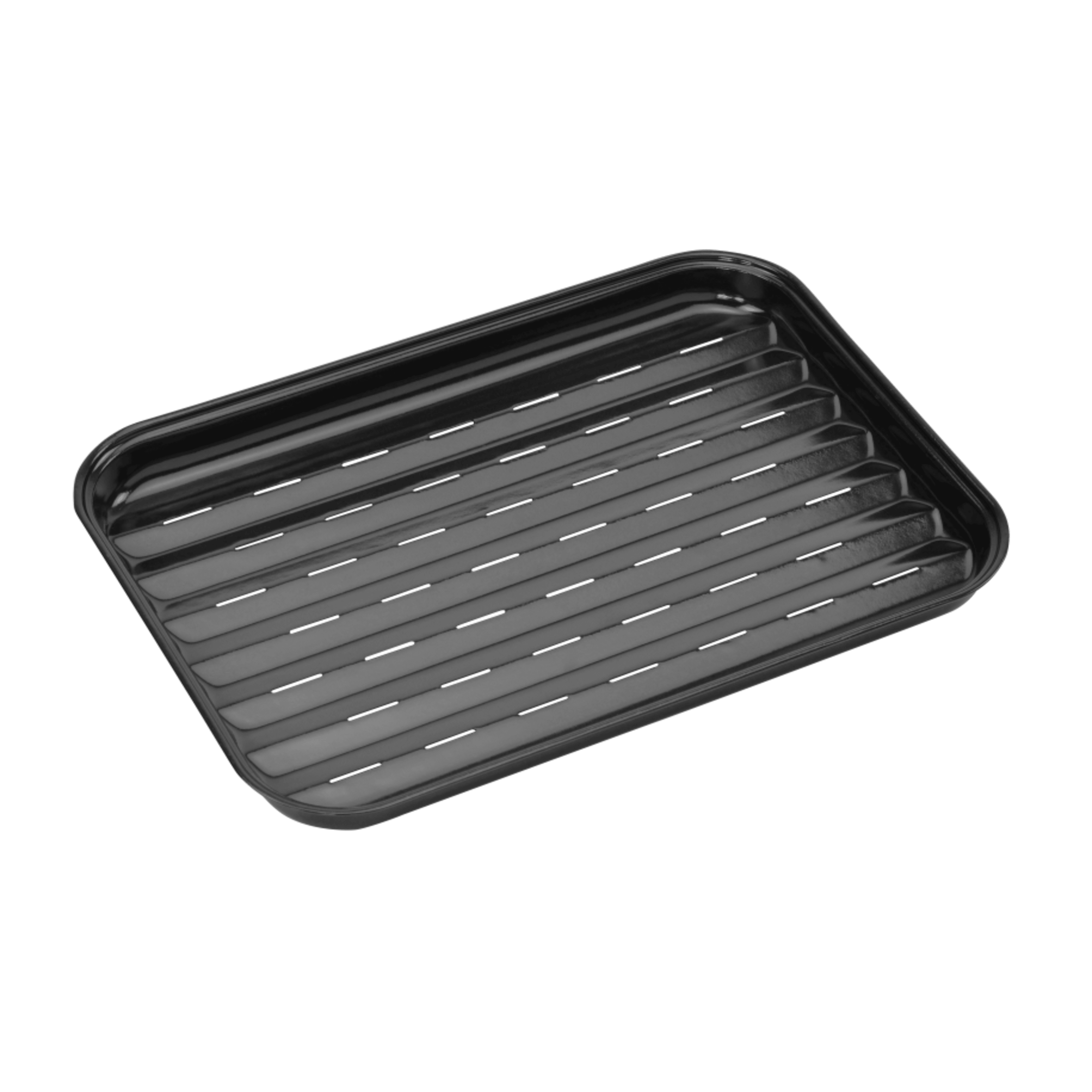 Reusable enamel grill pan