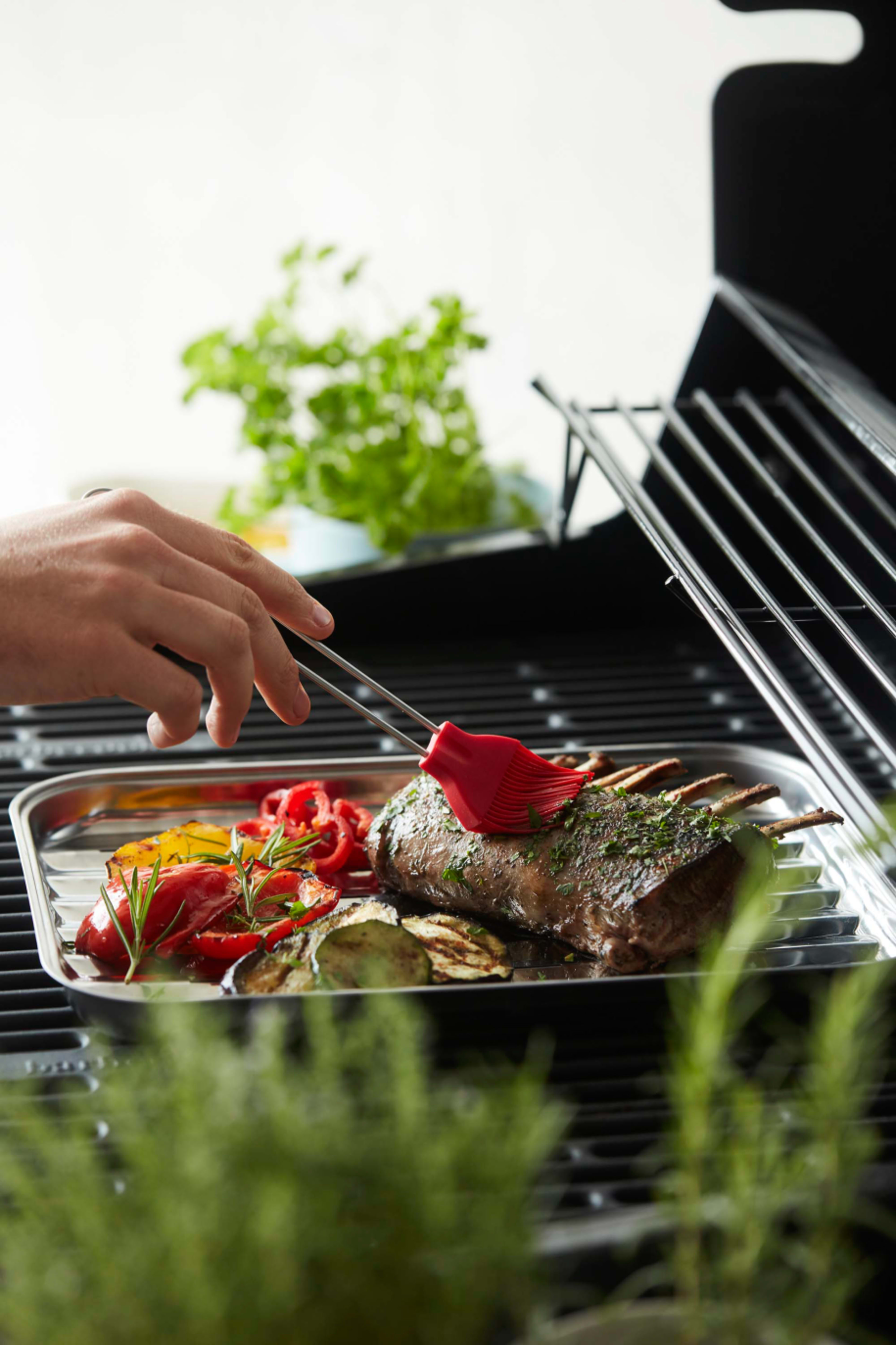 Reusable stainless steel grill pan
