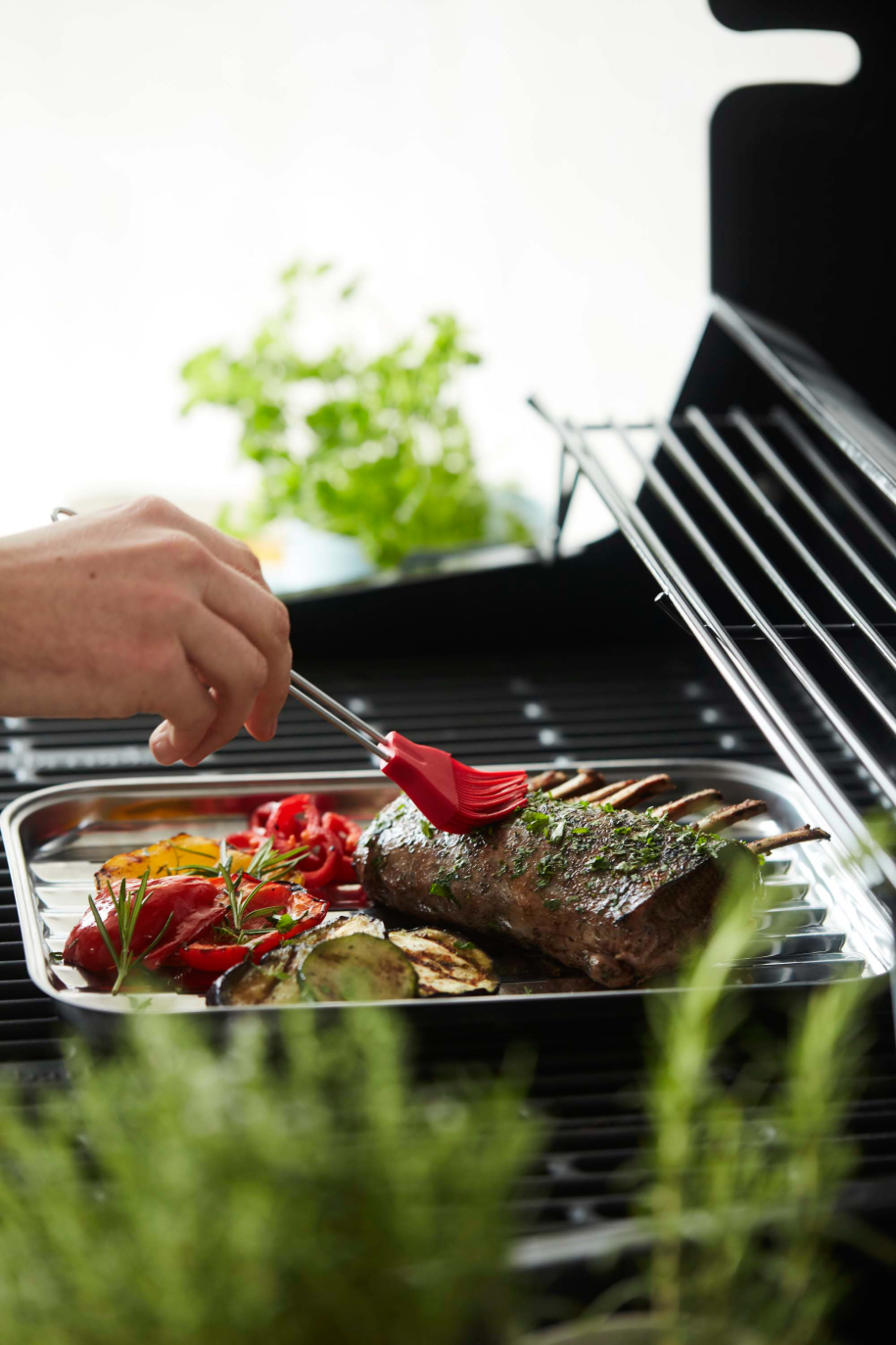 Reusable stainless steel grill pan