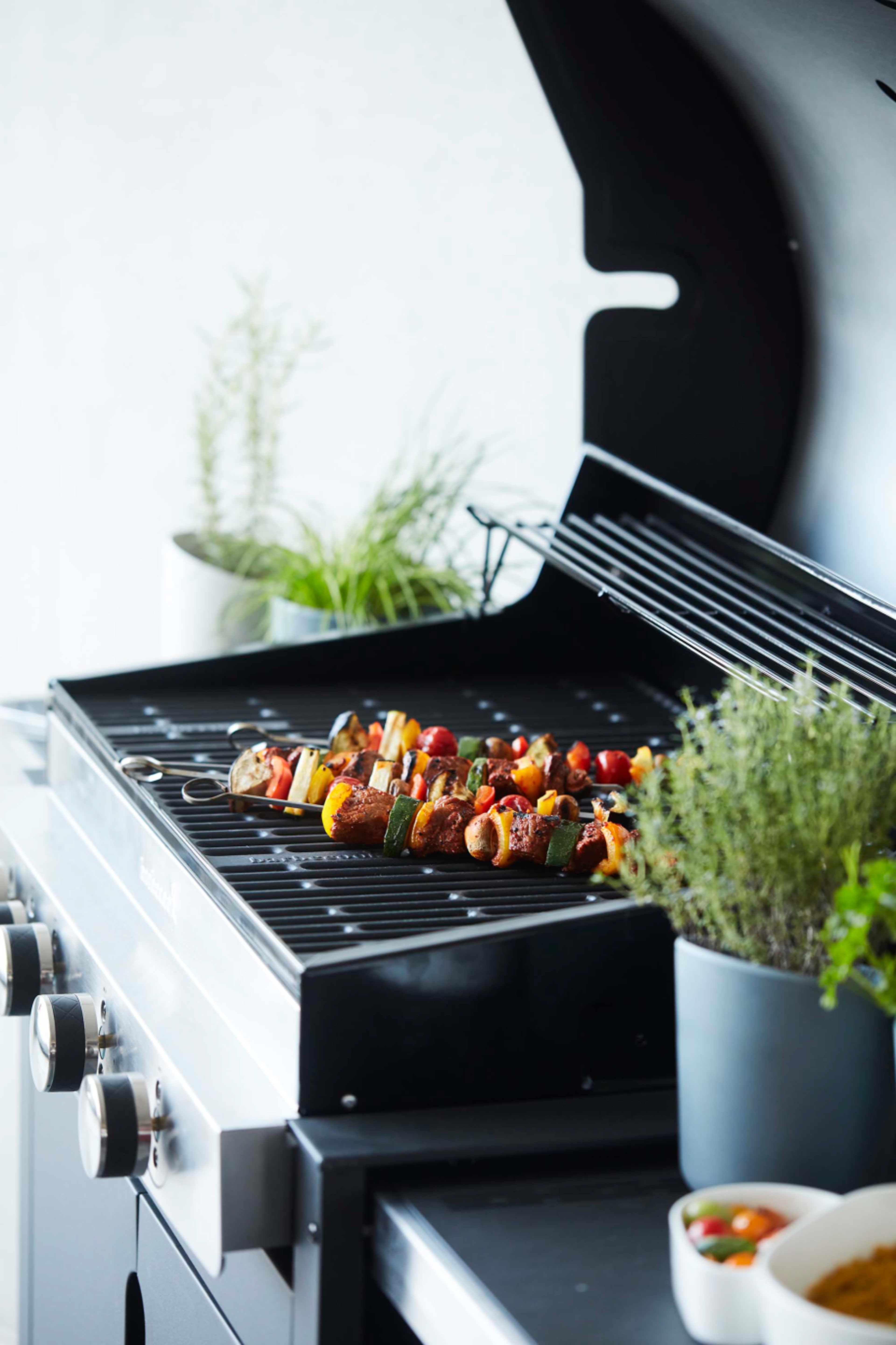 Set of 10 stainless steel skewers