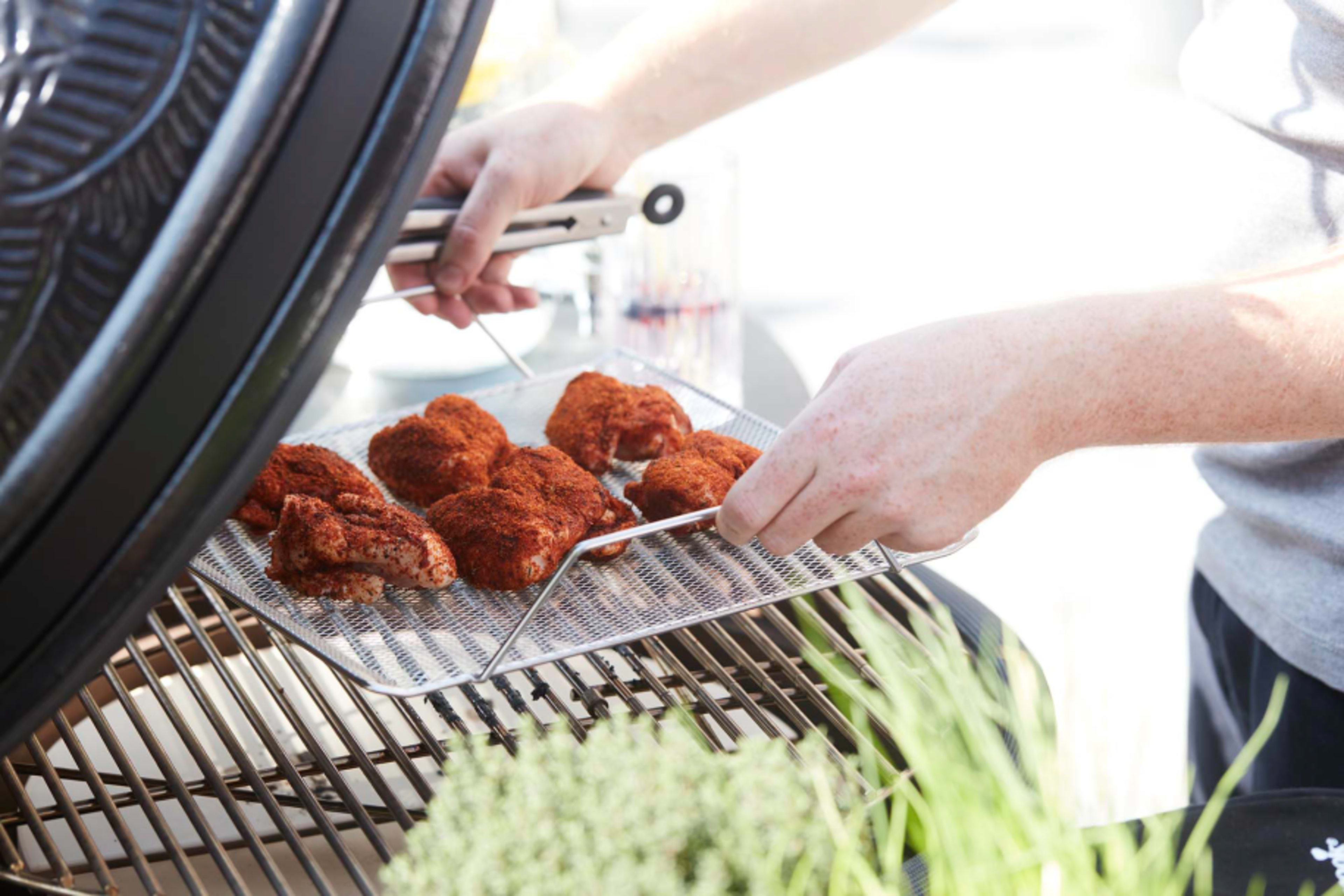 Stainless steel grill topper