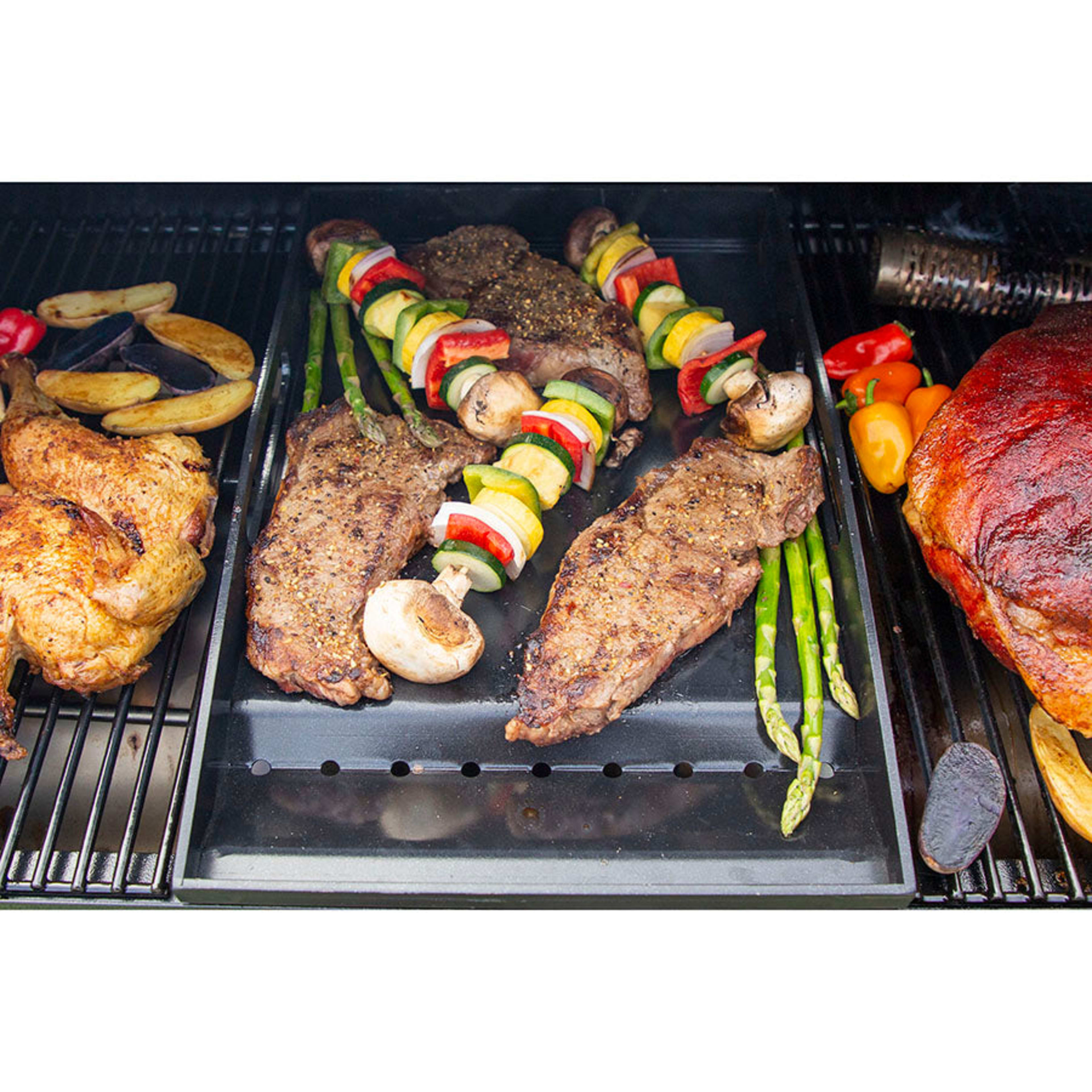 Ceramic Coated Griddle Insert and Cooking Grates Set - 1000 Series