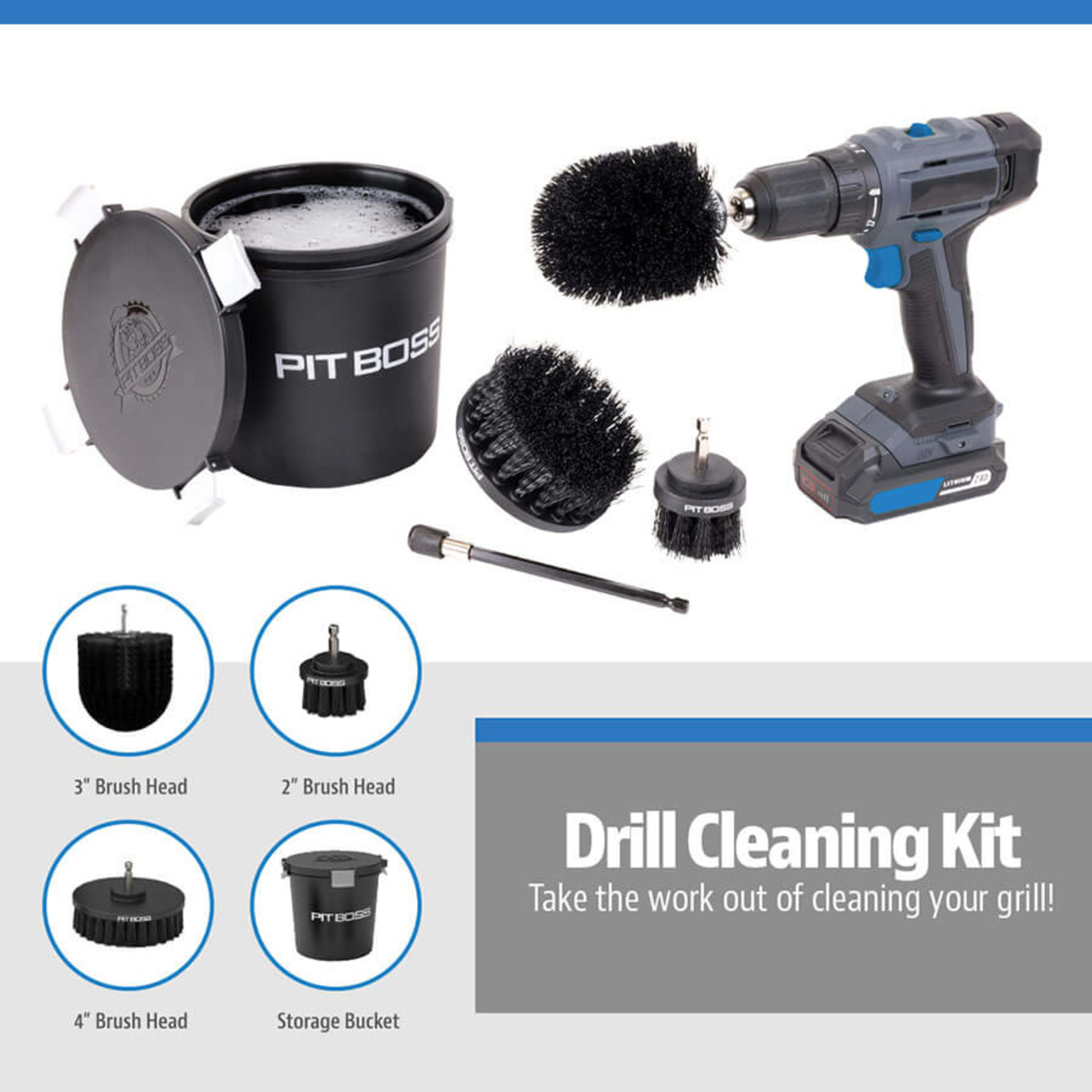 Drill Attachment Cleaning Kit - 5 piece