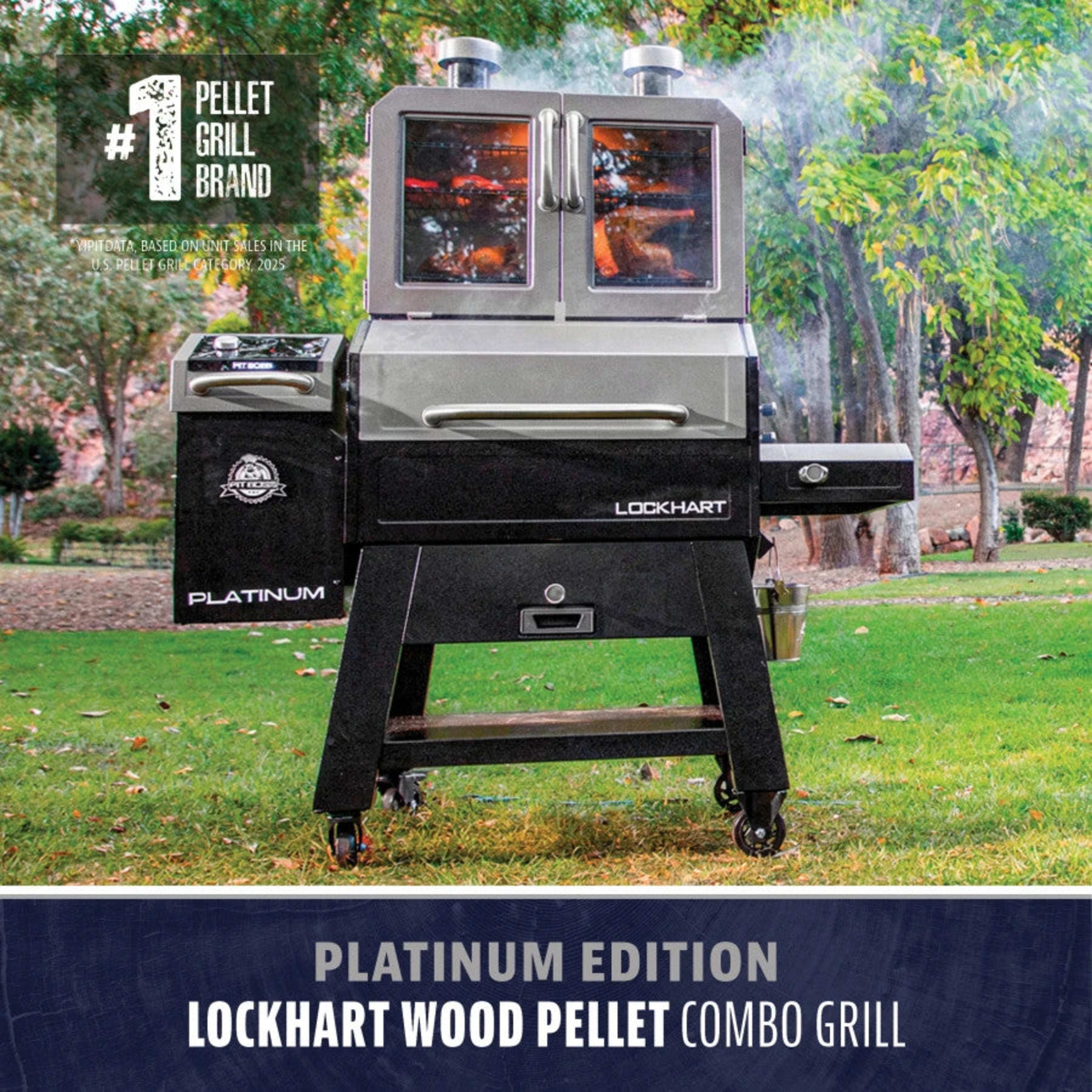 Lockhart Platinum Pellet/Smoker Combo Grill