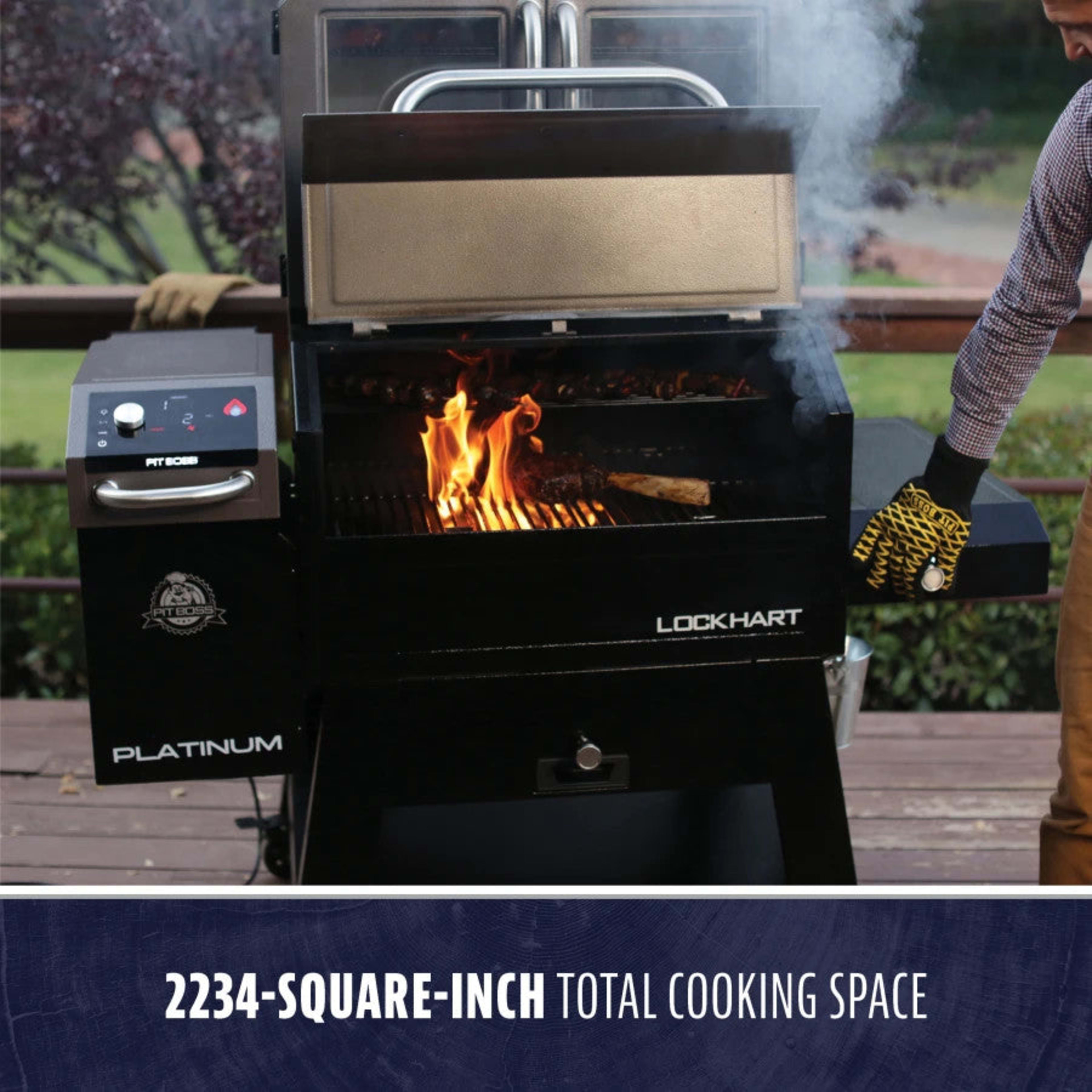 Lockhart Platinum Pellet/Smoker Combo Grill
