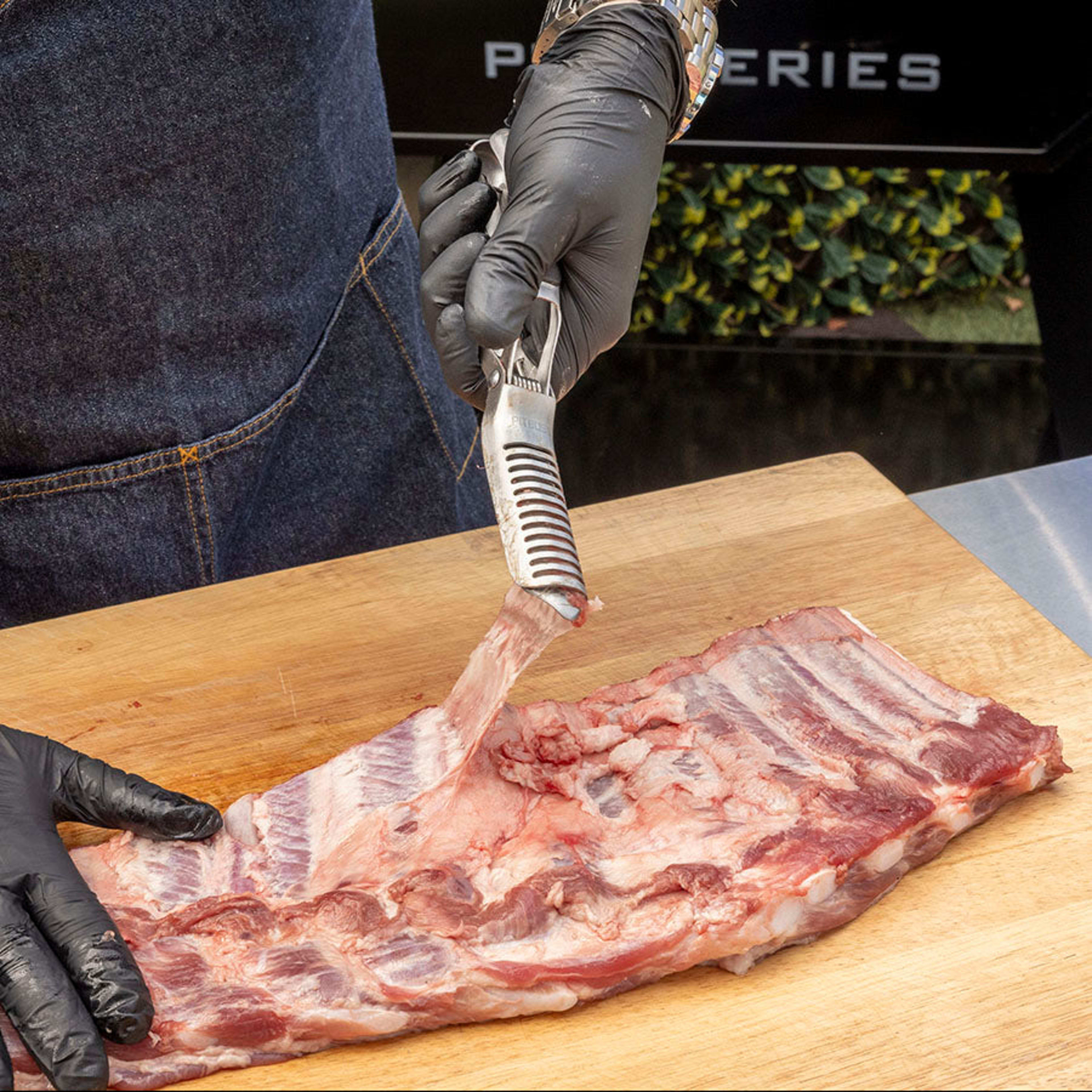 Stainless Steel Rib Prep Tool