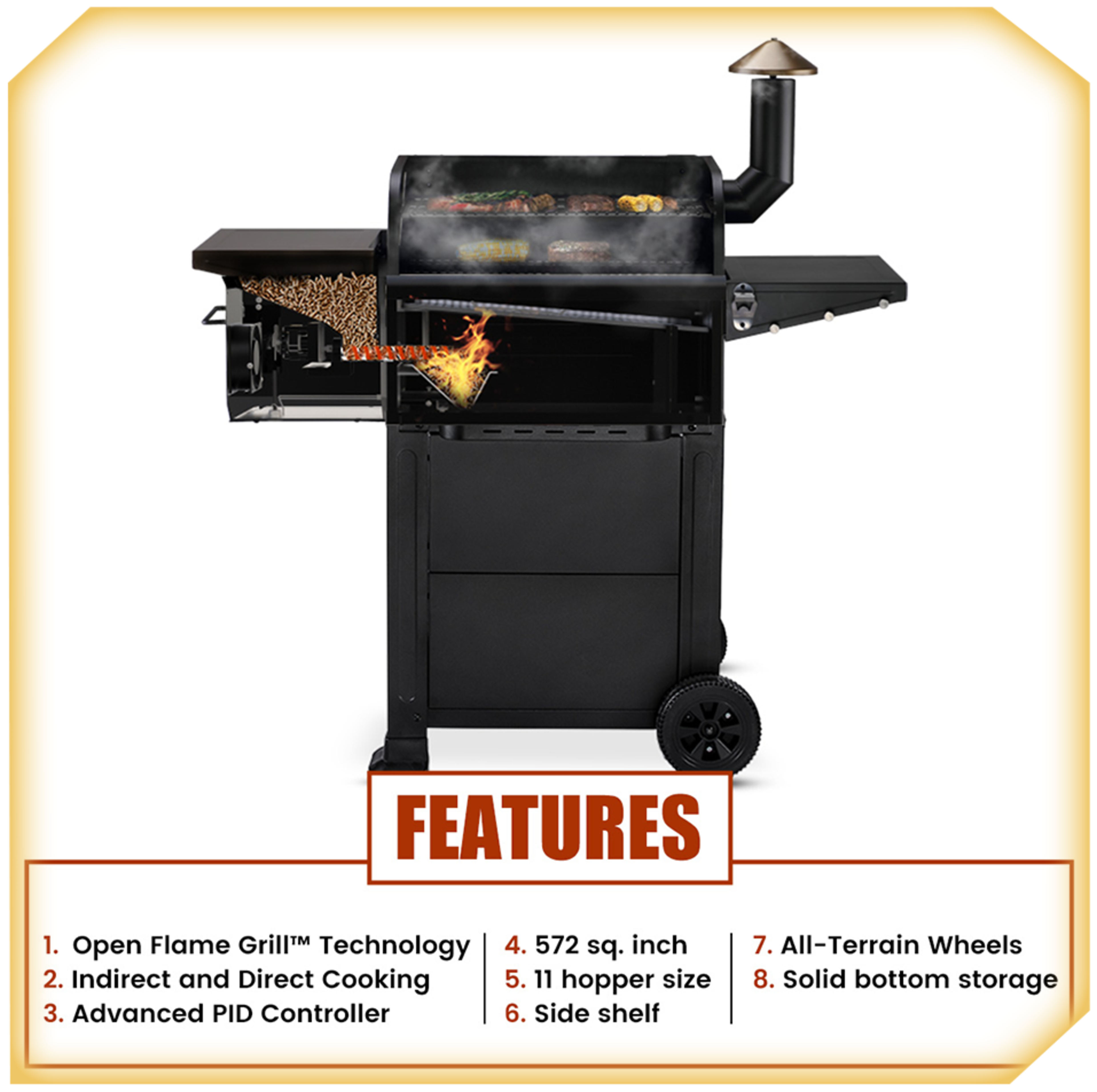 STARTER BLIND BOX WITH GRILL COVER