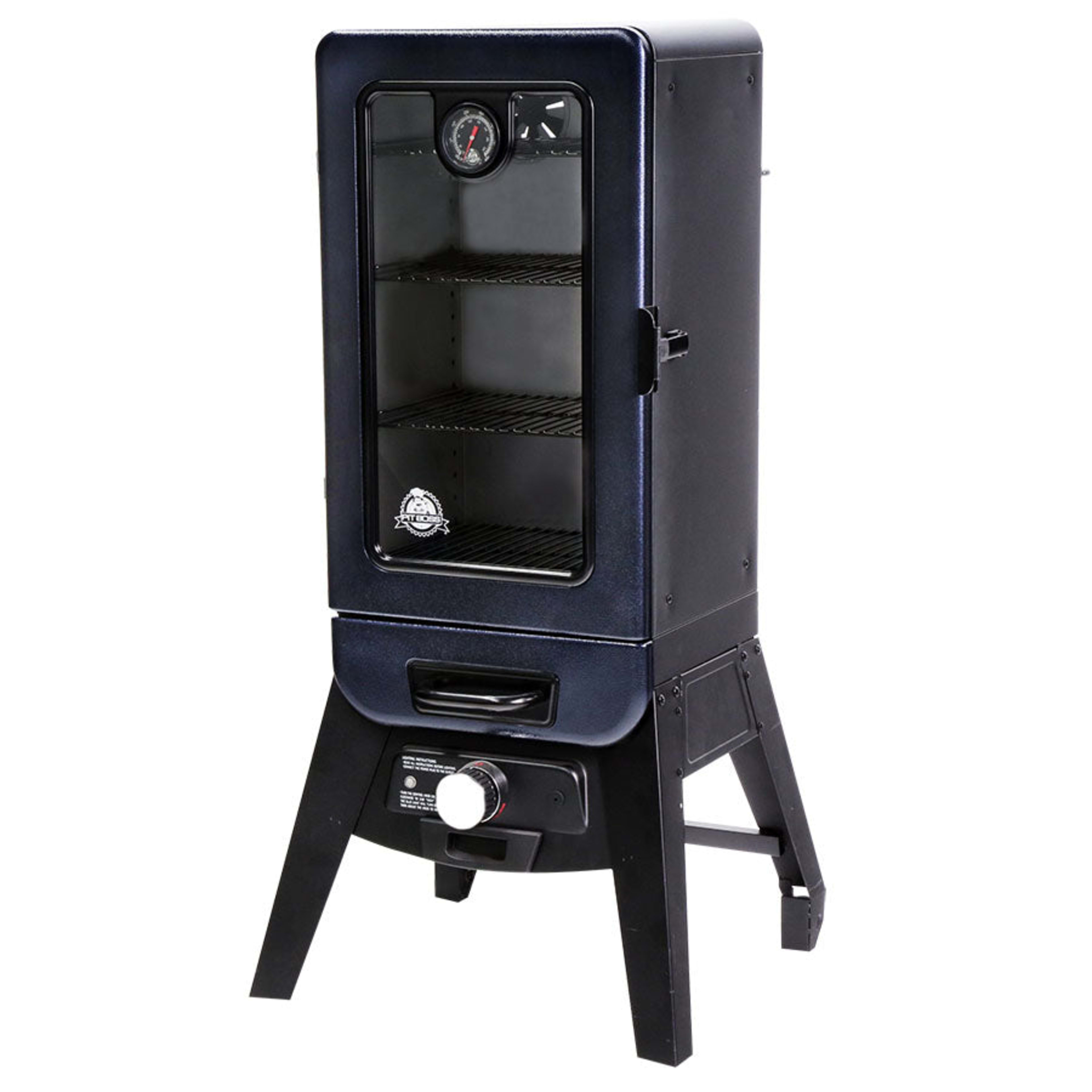 3-Series Blue Hammertone Analog Vertical Smoker - PBV3A1
