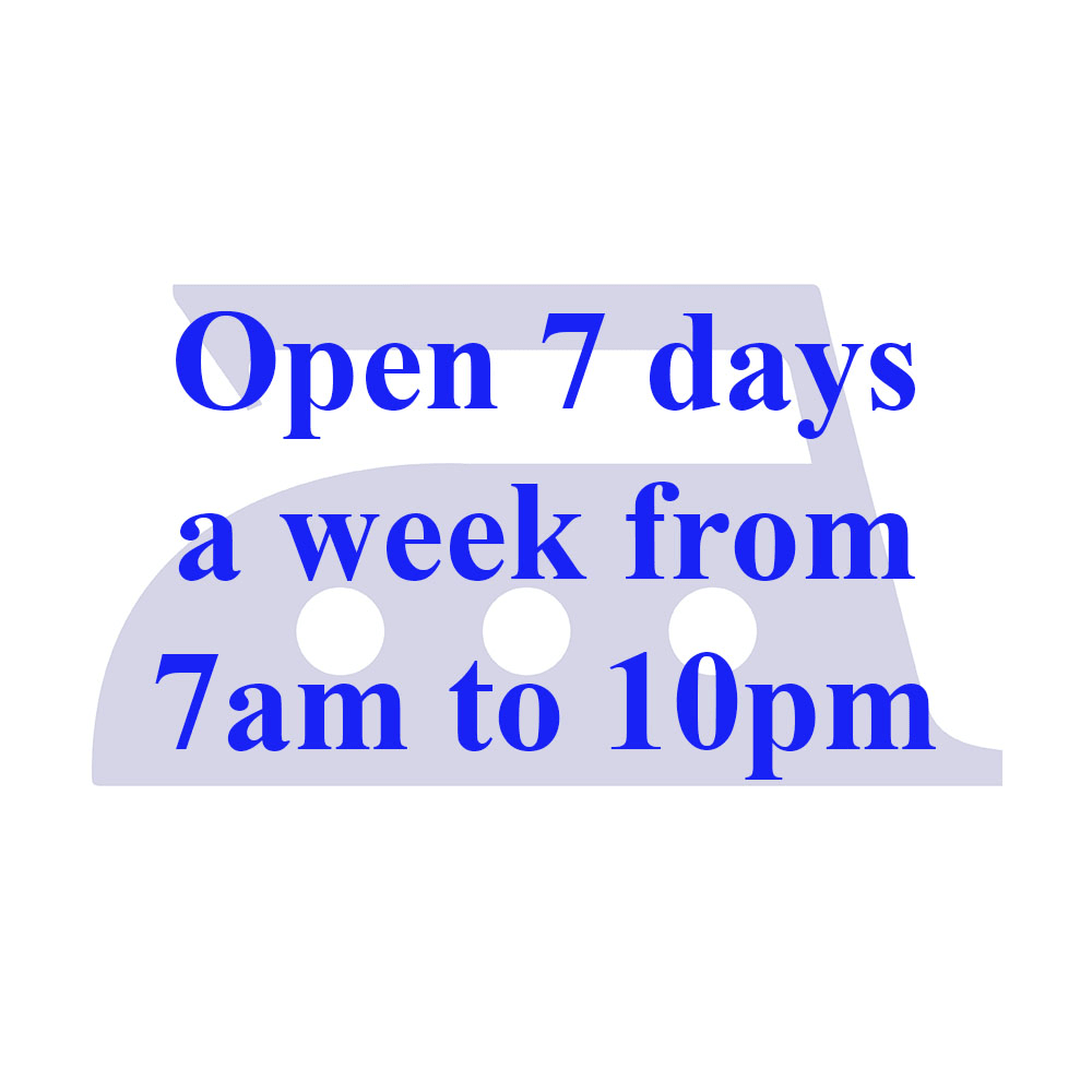 Open 7 days a week, 07.30 - 22.00 Open 7 days a week, 07.30 - 22.00