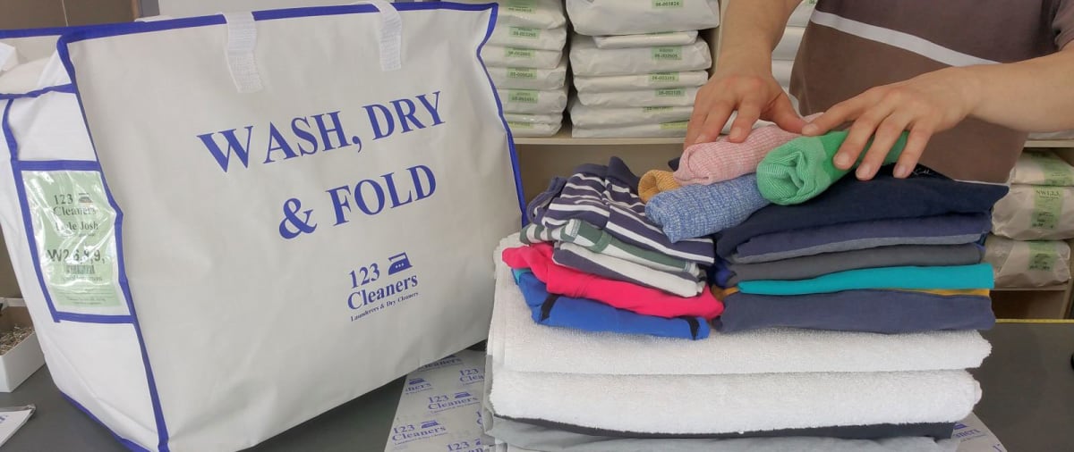 Wash, Dry & Fold Services from 123 Cleaners